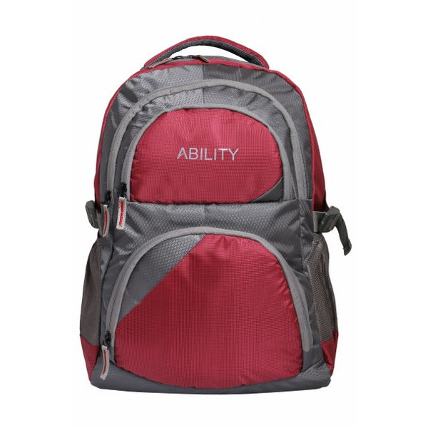 Aqsa Ability7 Designer Laptop Bag (Grey and Red) Aqsa Ability7 Designer Laptop Bag (Grey and Red)